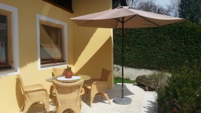 Terrasse im chalet Tyrol in Fügen im Zillertal