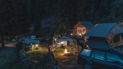 Nachtstimmung am Natur Camping Kuprian Ötztal, © Natur Camping Kuprian Ötztal