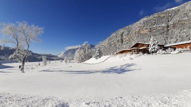 Haflingerhof Sicht von der Liegewiese am Reintaler, © Haflingerhof