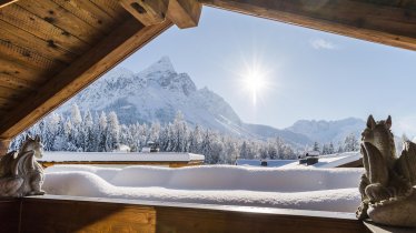 Blick auf Sonnenspitze Apartment MEIN KRAFTPLATZ