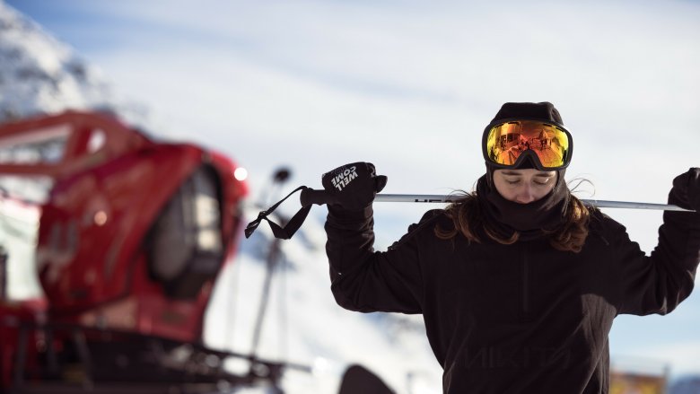 Laura Wallner: volle Konzentration beim Warm-Up
