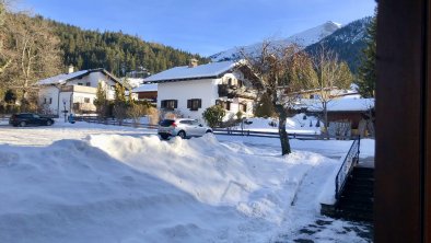 Aussicht auf das Seefelder Joch vom Schlafzimmer