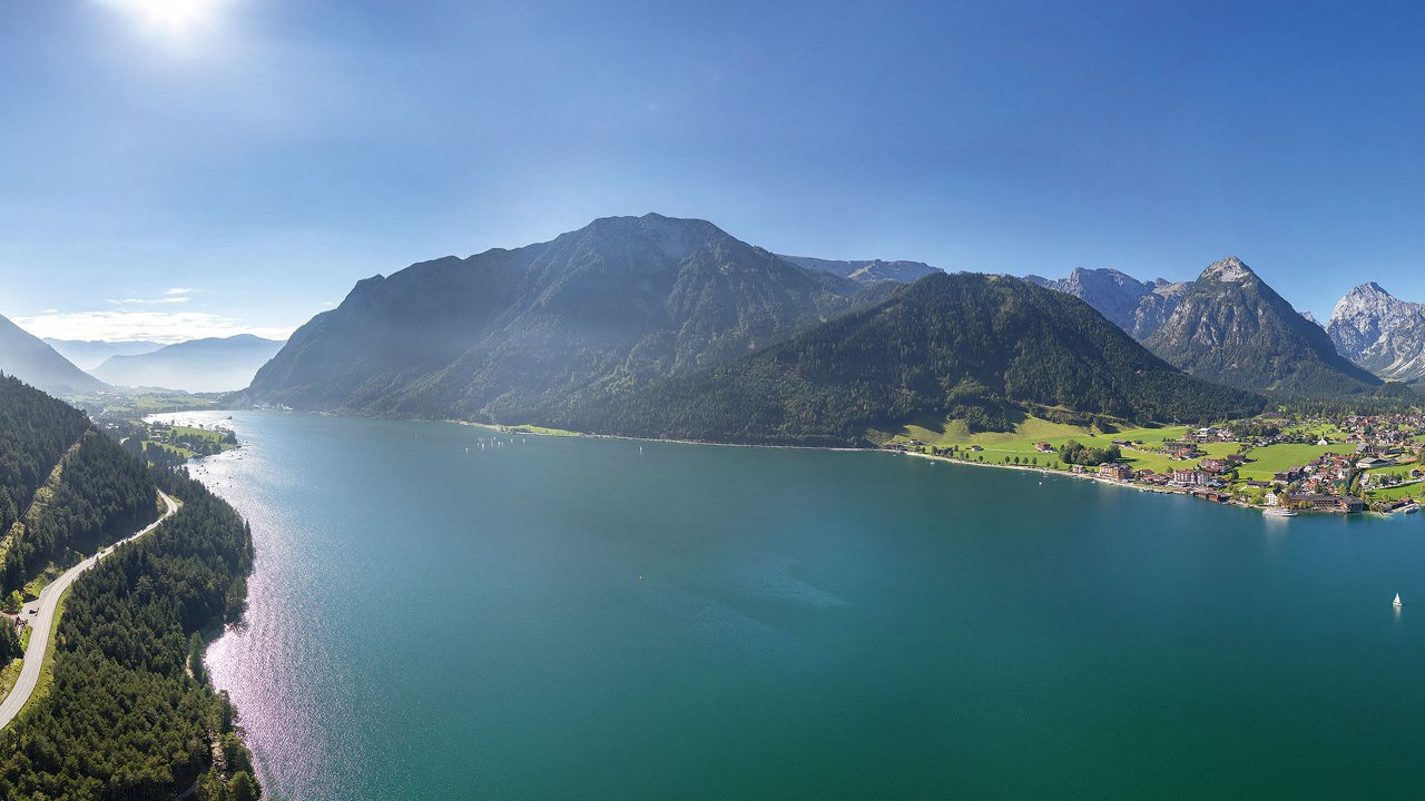 Achensee im Sommer, Blick auf Pertisau, © Achensee Tourismus