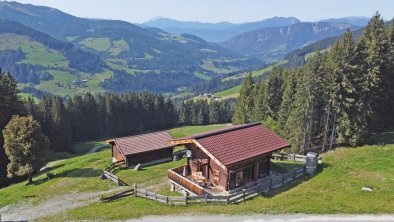 Unser Chalet in der Vogelperspektive