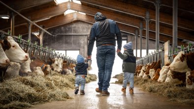 Familie Danzl im Stall Jagglinghof