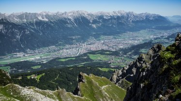 Blick vom Gipfel der Nockspitze auf Innsbruck, © TVB Innsbruck