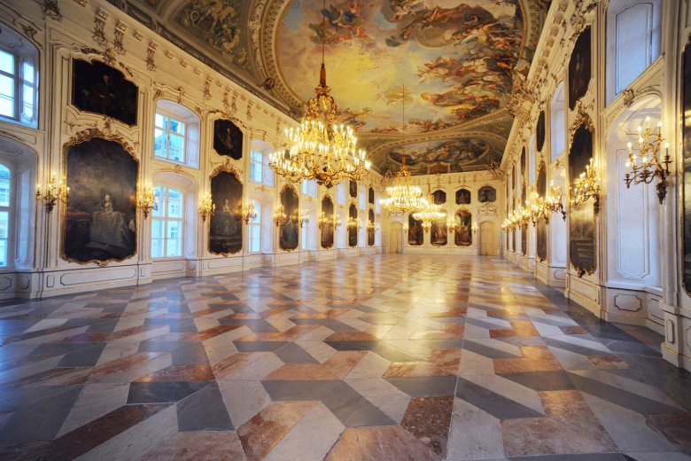 Der eindrucksvolle Riesensaal in der Hofburg Innsbruck.
, © Tirol Werbung, Bernhard Aichner